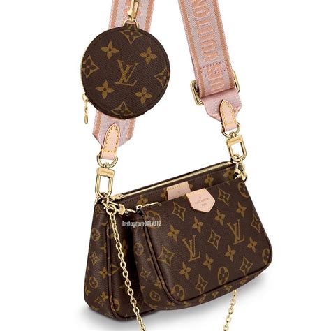 louis vuitton double zip pochette pink|Louis Vuitton multi pochette bag.